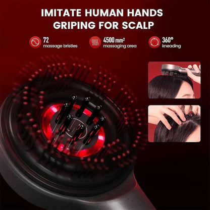Tijarat™ Scalp Massager Brush (Red) – فرشاة تدليك فروة الرأس (حمراء)